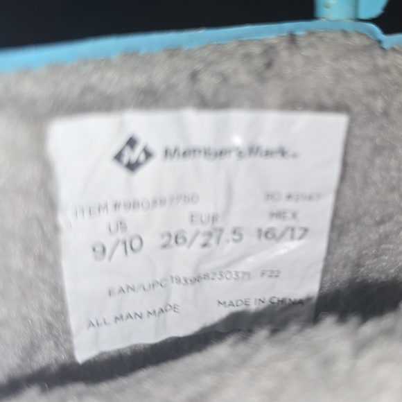 Mermaid Wellies Gray Fleece Lined Rain Boots w/easy-on handles ✨️ Trim, 9/10 - Picture 15 of 15